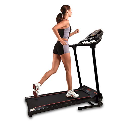 SereneLife Folding Treadmill – Foldable Home Fitness Equipment with LCD for Walking & Running – Cardio Exercise Machine – 12 Preset or Adjustable Programs – Bluetooth Connectivity