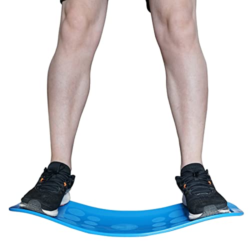 ABS Twisting Fitness Balance Board Simple Core Workout Yoga Training Abdominal Muscles Fitness (blue)