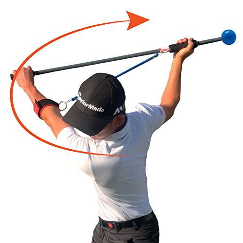 The Most Important Stretch in Golf – A Device, Golf Stretch, Golf Exercise, Golf Swing Train in One Motion. Perfect Practice Warm-Up. Shaft for Strength, Rhythm, Golf Stretching Device. Indoor/Outdoor
