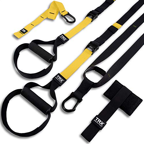 TRX All-in-One Suspension Training System, For Weight Training, Cardio, Cross-Training & Resistance Training, Full-Body Workout for Home, Travel & Outdoors, Includes Indoor & Outdoor Anchors