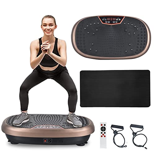 EILISON Fitpro Vibration Plate Exercise Machine – Whole Body Workout Vibration Fitness Platform w/Loop Bands – Lymphatic Drainage Machine for Shaping,Toning, Wellness, Recovery (FitPro)