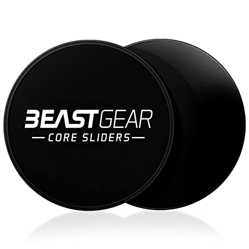 Beast Gear Core Sliders Double Sided Gliding Discs for Abdominal Exercises