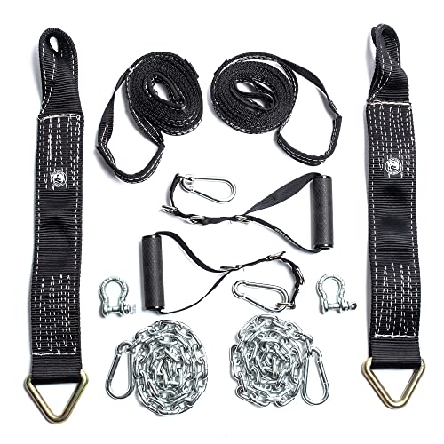 Bells of Steel Utility Suspension Straps for Exercise – Commercial and Home Suspension Training Kit – Nylon Suspension Straps for Bodyweight Workout – 700 lb Capacity Suspension Trainer