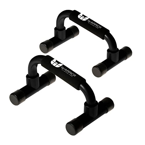 Warrior Pushup Bars – Upper Body Core and Chest Strength Fitness Training Stands – Angled with Comfort Grips and Stable Base for Home, Gym or Travel