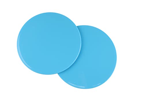 Living.Fit Pair of Blue Exercise Sliders, Build a Strong Core and Abdominals, Use on Any Floors, Sold as a Pair