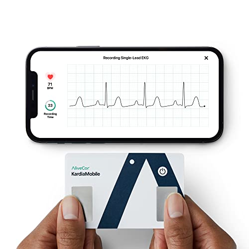 KardiaMobile Card Personal EKG Monitor – Fits in Your Wallet – Detects AFib and Irregular Arrhythmias – Instant Results in 30 Seconds – Easy to Use – Works with Most Smartphones – FSA/HSA Eligible