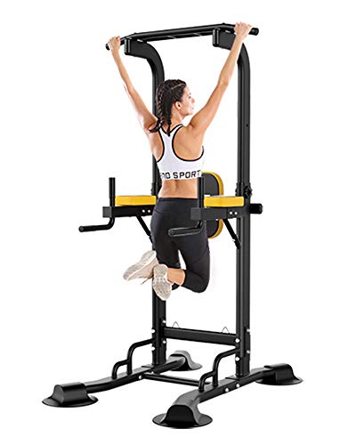 Ainfox Power Tower, Pull Up Bar Tower Dip Stands for Home Gym Strength Training Workout Equipment