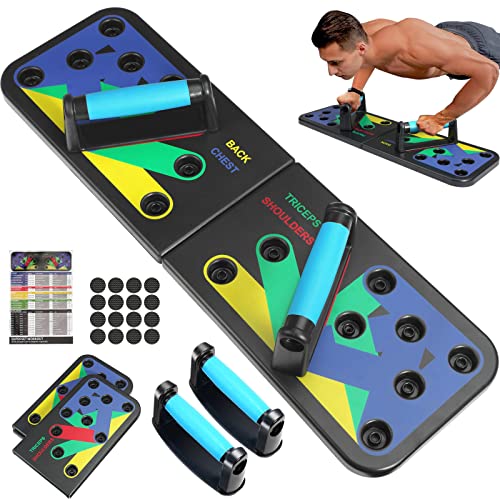 Berleng Push Up Board. 28 in 1 Pushups Fitness Stands, Push Up Handles for Floor,Portable Strength Training Home Gym, at Home Workout Equipment for Man and Women