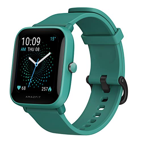 Amazfit Bip U Pro Smart Watch with Alexa Built-In for Men Women, GPS Fitness Tracker with 60+ Sport Modes, Blood Oxygen Heart Rate Sleep Monitor, 5 ATM Water Resistant, for iPhone Android(Green)