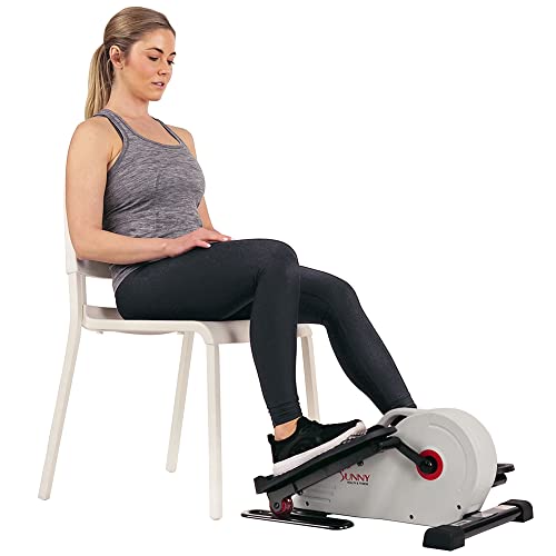 Sunny Health & Fitness Fully Assembled Magnetic Under Desk Elliptical Peddler – SF-E3872