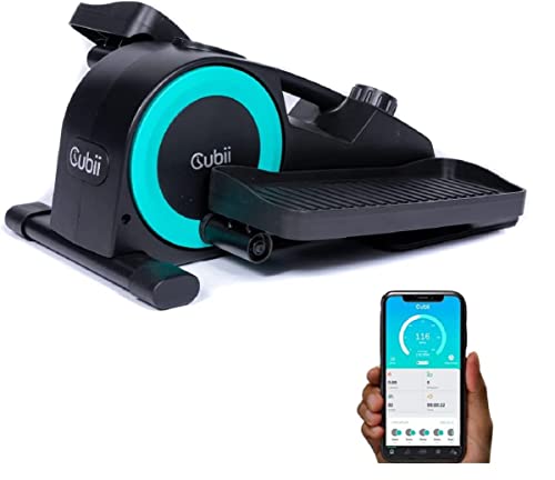 Cubii JR2+, Under Desk Elliptical, Bike Pedal Exerciser, with Bluetooth Fitness Tracker Sync, Work from Home Fitness, Exerciser for Seniors, Desk Exercise