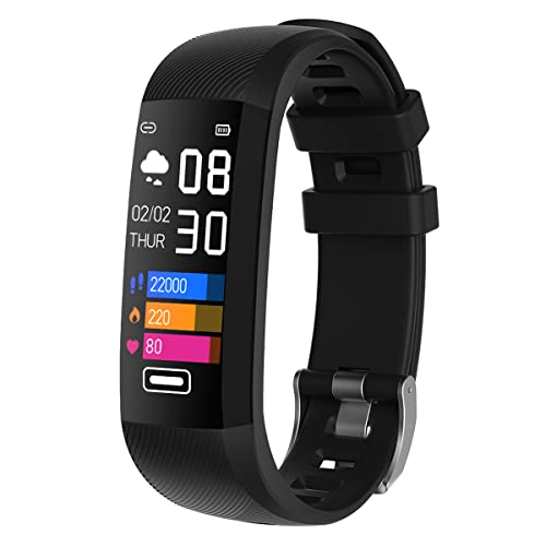 Fitness Tracker with 1.1 AMOLED Color Display , 24/7Heart Rate Monitor, Activity Tracker with Sleep Monitor, Calories, Step Tracking ，Menstruation management, weight management, customized dial.