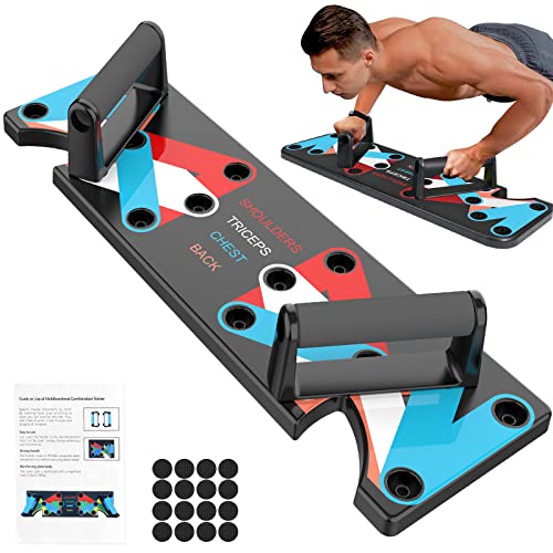 Original Push Up Board, 15 in 1 Home Workout Equipment Multi-Functional Pushup Stands System Fitness Floor Chest Muscle Exercise Professional Equipment Burn Fat Strength Training Arm Men & Women Weights