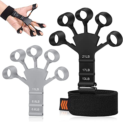 2 Pcs Grip Strength Trainer Finger Strengthener Vein Grip Finger Stretcher Hand Grip Strengthener,Wrist Physcial Rehabilitation Strength Training Device