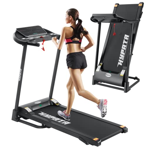 HYPATA Treadmill 300 lb Capacity,Max 2.5 HP Folding Treadmills for Running and Walking Jogging Exercise with 12 Preset Programs, 300 LBS Weight Capacity, Easy Assembly for Home Use