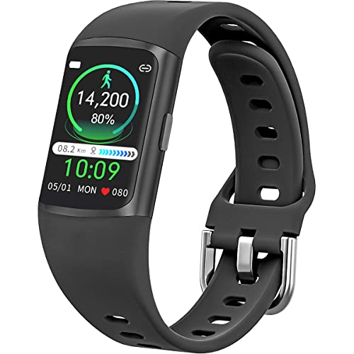 MorePro Fitness Tracker, 2023 Fitness Trackers with Blood Pressure and Heart Rate Monitor, Sleep Tracker with HRV and Blood Oxygen, Step Calorie Activity Smart Watches for Women Men