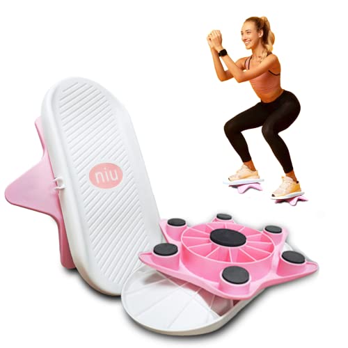 Gnmxtie Split Twist Boards for Home Gym, New Generation of Waist Twisting Disc, Ab Twister Board, Twisting Stepper for Aerobic Exercise, Full Body Toning Workout, Noise-Free, 2pcs (Pink)