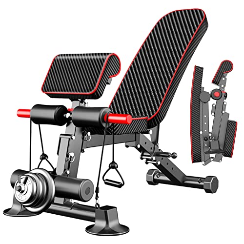 Adjustable Weight Bench – Utility Weight Benches for Full Body Workout, Foldable Flat/Incline/Decline Exercise Multi-Purpose Bench for Home Gym