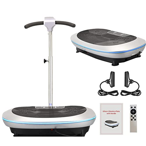 EILISON EASYFIT Vibration Plate Exercise Machine with Waist-Level Handlebar & Magnetic Acupoints – Powerful Arm Fitness & Recovery Vibration Platform & Whole Body Vibration Machine Max Weight – 350