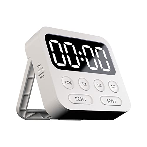 Timer,Kitchen Timer,Magnetic Digital Stopwatch Clock Countdown Countup Timer with Large LED Display Volume Adjustable for Cooking,Exercise, Baking, Classroom Timer for Kids