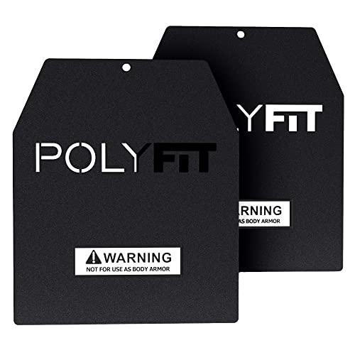 Weighted Plates for Weighted Vest, Strength Training, Running, and Workouts – 9lb (Pair) – Black