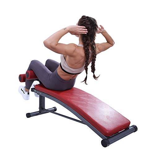 Gym-Quality Sit Up Bench with Reverse Crunch Handle – Solid Ab Workout Equipment for Your Home Gym. More Effective than an Ab Machine or Ab Roller. Get a Great Abdominal Workout at Home