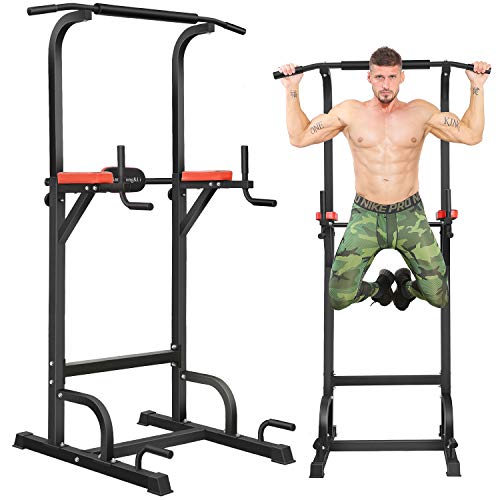 Power Tower, BangTong&Li Pull Up Bar Dip Station/stand for Home Gym Strength Training Workout Equipment