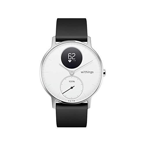 Withings Activity Trackers Silver Heart Rate Activity Watch, White – 36mm, 36mm US