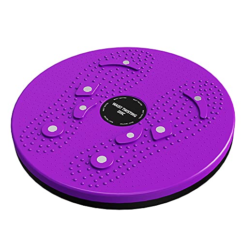 LK-LX Body-Sculpting Ab Rotating Twisting Waist Disc Body Sculpting Waist Abdominal Muscle Exercise Balance Board Twister Board for Exercise Waist Twisting Disc with 8 Magnets Diameter 9.8″/25CM