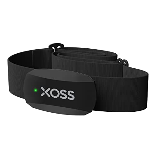XOSS Heart Rate Monitor Chest Strap Bluetooth 4.0 Wireless Heart Rate with Chest Strap Health Accessories (Black Bluetooth&ant+) (X2)