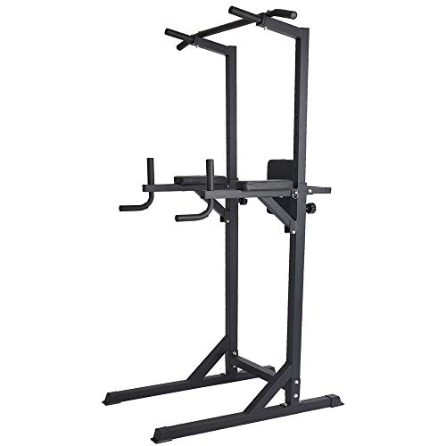 TRY & DO Power Tower Multi-Function Strength Training Dip Station Pull Up Bar Adjustable Home Gym Workout Equipment,600LBS/330LBS (600LBS)