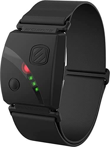 Scosche Rhythm 24 Fitness Armband: Hyper Accurate Tracking with Dual Band ANT+ & BLE Bluetooth, Heart Rate Monitor, Waterproof & Dustproof, Built-in Memory for Peloton, Wahoo, Strava & More