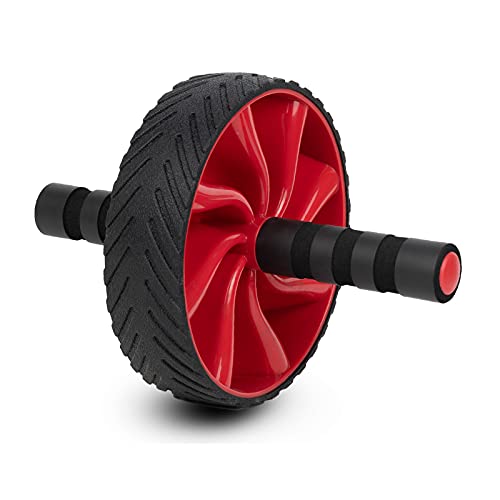 Sprwhale abs roller home workout, ab roller wheels for Abdominal & Core Strength Training,ab wheels exercise equipment for Home Gym Fitness,Suitable for Beginner and Advanced Level(red)