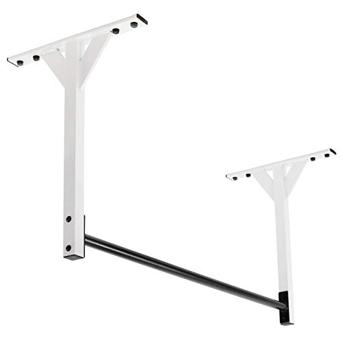 Ultimate Body Press Wall or 9ft Ceiling Mount Pull Up Bar, white (WMPL-SE)