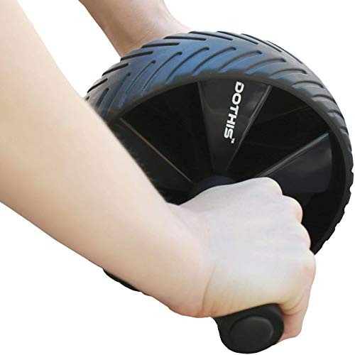 Ab Roller with Knee Pad – Ab Wheel Exercise Equipment, Home Gym Fitness for Core Workout, Home Workout Strength Training Equipment for Abdominal Fitness Trainer, Exercise Wheel for Abs w/Knee Mat