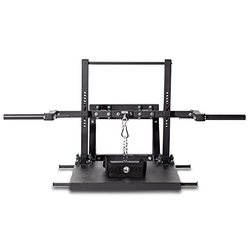 Bells of Steel Belt Squat Machine 2.0 – Strength Training Weight Machine for Commercial and Home Gym – Includes Weightlifting Belt, Top and Bottom Pegs – 11 Gauge Steel, 700 lb Weight Capacity