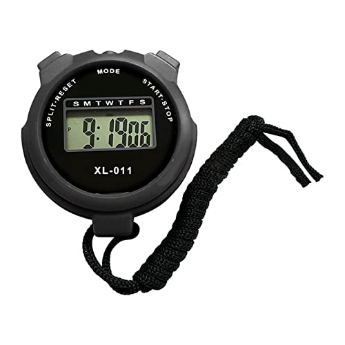 Digital Stopwatch, Lap Running Timer Swimming Training LCD Display Outdoor Sports Digital Stopwatch