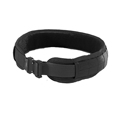 HSGI Slim Sure Grip Padded Belt (35.5″, Black)