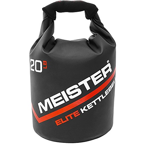 Meister Elite Portable Sand Kettlebell – Soft Sandbag Weight – 20lb / 9.0kg