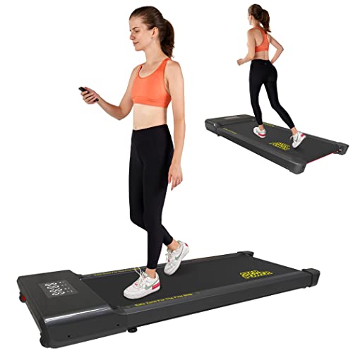 Dpforest Walking Pad, Under Desk Treadmill for WFH, Walking Pad Treadmill Under Desk for Walking and Jogging, Portable Treadmill with Remote Control, Quiet and Powerful, Installation-Free