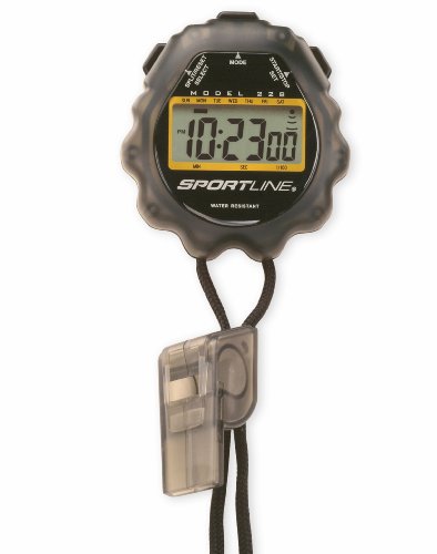 Sportline Giant Water-resistant Sport Timer-Stopwatch With Extra Large Display For Easy Reading, Included 2-Year Warranty