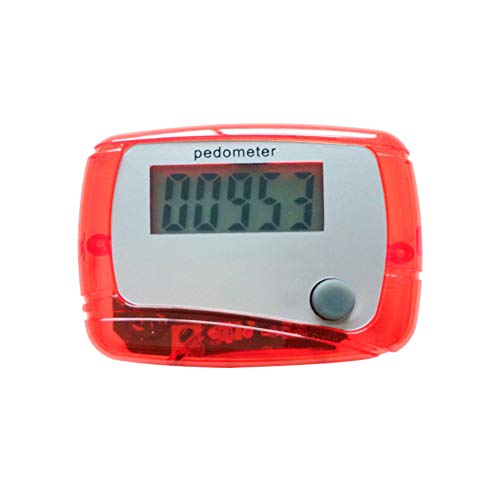 Galand Portable Counter Mini Digital LCD Pedometer Sports Walking Running Step Counter Meter Walking Distance Miles, Calorie Counter, Daily Target Monitor, Exercise Time Random Color