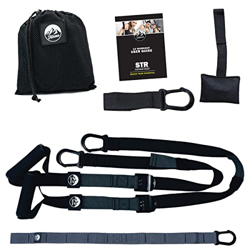 POSTURELY Bodyweight Trainer Kit – Suspension Resistance Training Straps for Full Body Workouts at Home