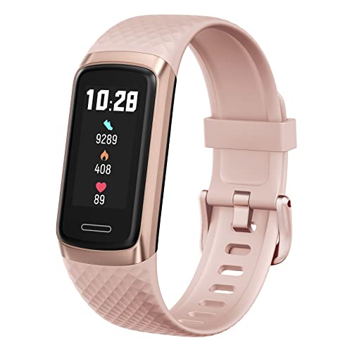 TOOBUR Fitness Tracker Watch with Heart Rate/Blood Oxygen/Sleep Monitor 14 Sport Modes IP68 Waterproof Step Counter Android & iOS Compatible Activity Wrist Band for Women Ladies