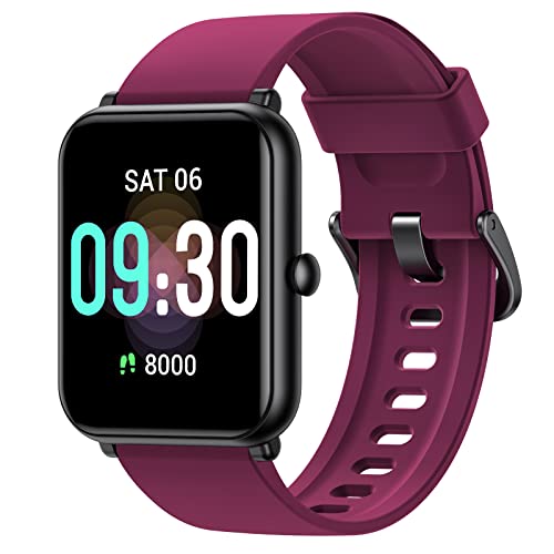 Fitness Tracker Smart Watch for Android iOS Phones Step Calories Tracker Heart Rate Monitor, 45mm Touchscreen Fitness Watch SpO2 Sleep Tracking, IP68 Waterproof Pedometer Smartwatch for Women Men