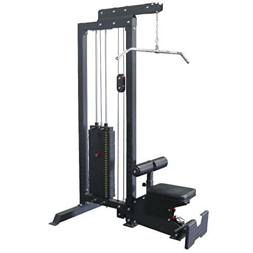 Titan Fitness LAT Tower Machine, Single Stack 300 LB Cable Pull Station Trainer