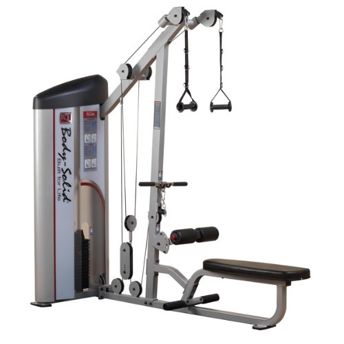 Body-Solid S2LAT-1 Pro Clubline Series II LAT Pulldown and Low Row Machine with 160 Lb. Weight Stack for Home and Commercial Gym