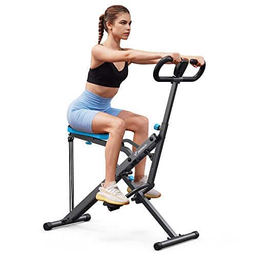 Squat Machine, MERACH R07 2 in 1 Squat Rowing Machine, Easy Setup & Foldable Exercise Equipment, Glute Trainer Machine, Glutes & Leg Home Workout Machine