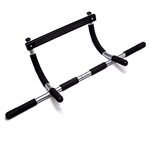 Rubberbanditz Pull Up Bar Workout Bar for Doorway, NO Screws Needed Adjustable Width Locking, Portable Door Frame Horizontal Chin-up Bar, Fitness Exercise & Training Equipment for Home