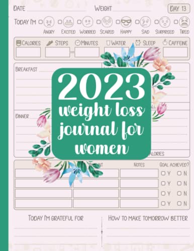 Weight Loss Journal for Women: Cute Food and Fitness Planner For Women | Funny Motivational Daily Food Calorie Counter Workout And Exercise Log Book … You 12 Week Meal And Activity Fitness Tracker